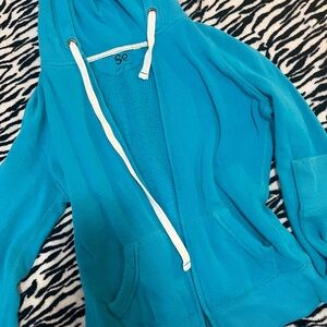 SO Vibrant Teal Zip-Up Hoodie